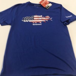 Simms Shirts - 🆕 SIMMS Fishing Mens Blue USA Flag Shirt Simms Shirts - 🆕 SIMMS Fishing Mens Blue USA Flag Shirt